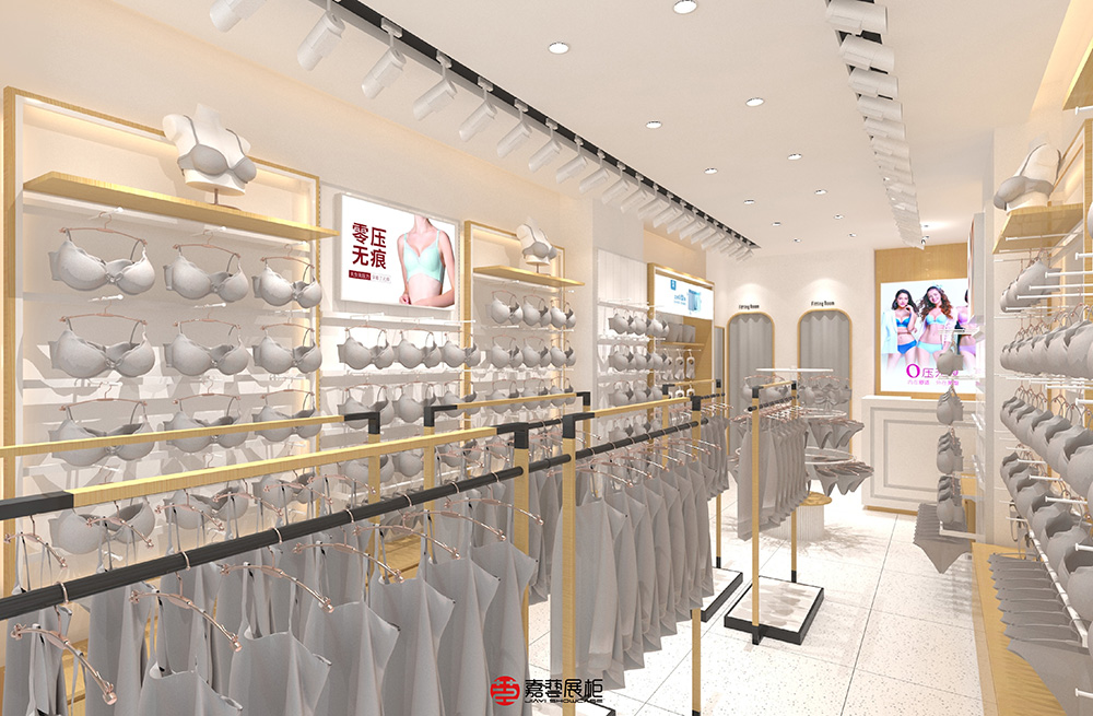 都市密語(yǔ)內(nèi)衣—內(nèi)衣展柜案例   中山專賣店